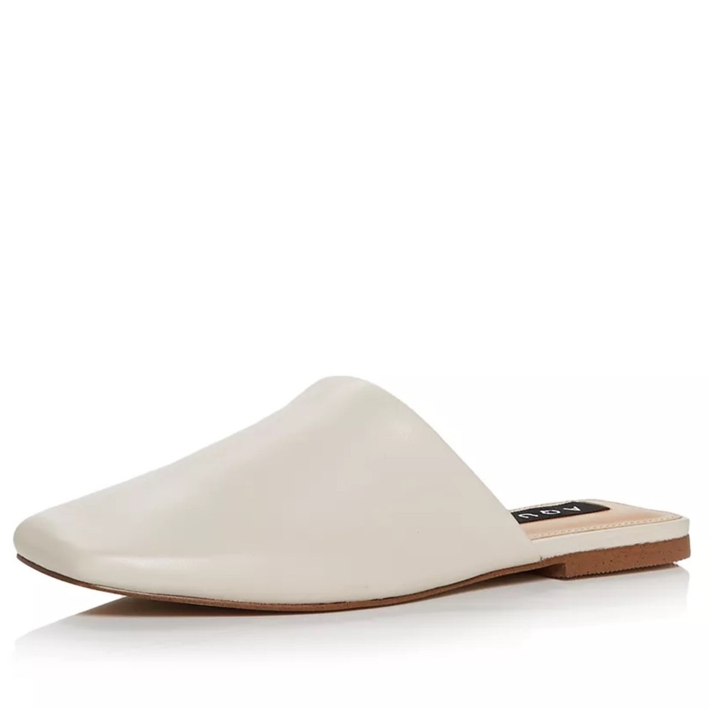 AQUA Ivory Bae Mules